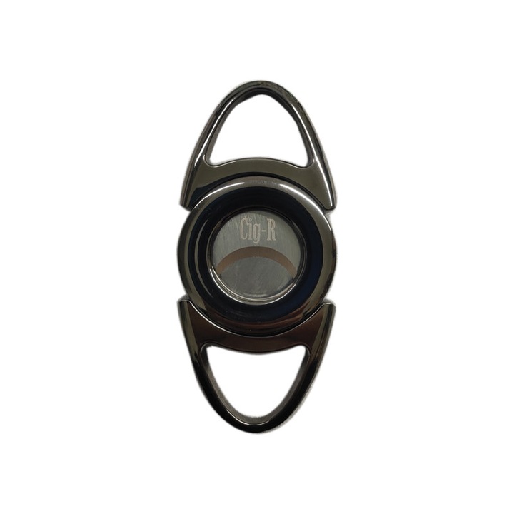 Cutter tigari de foi Cig-R, Gun Metal, 2 lame, otel inoxidabil
