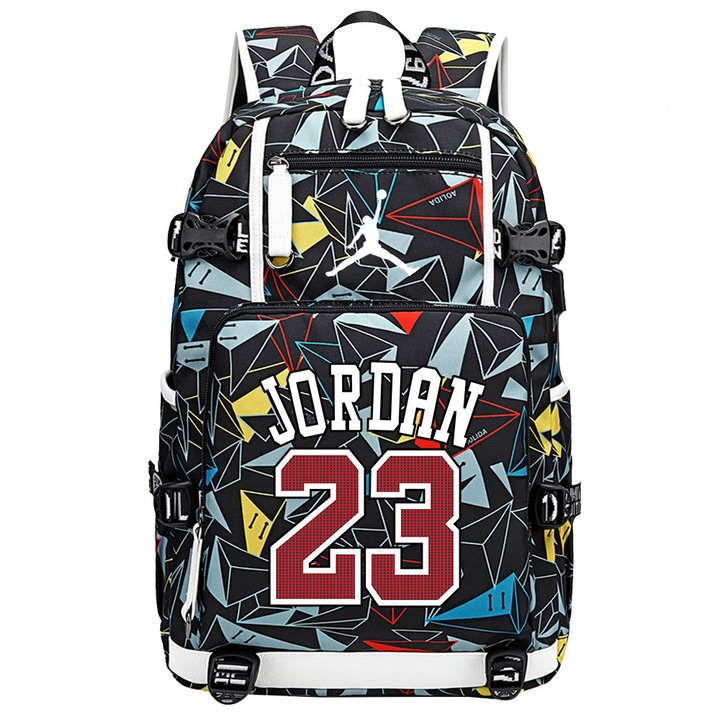 Раница Jordan 23, Текстил, 30 x 14 x 46 см, Многоцветна