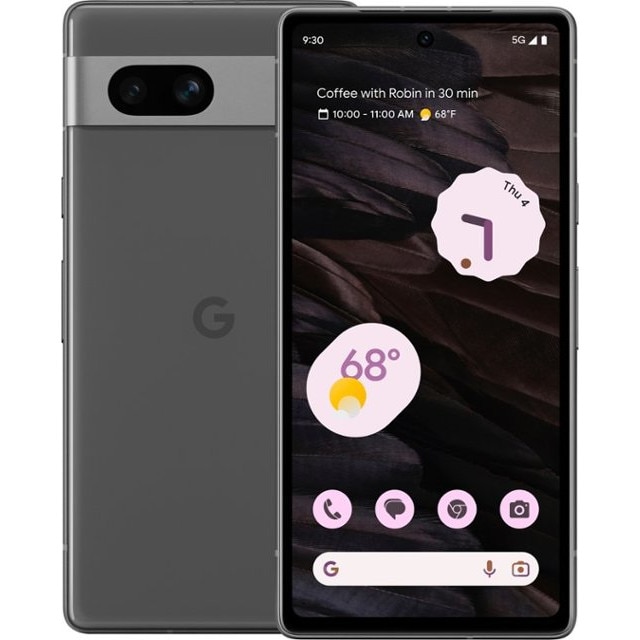 Telefon mobil Google Pixel 7a, Dual SIM, 128GB, 8GB RAM, 5G, Gri