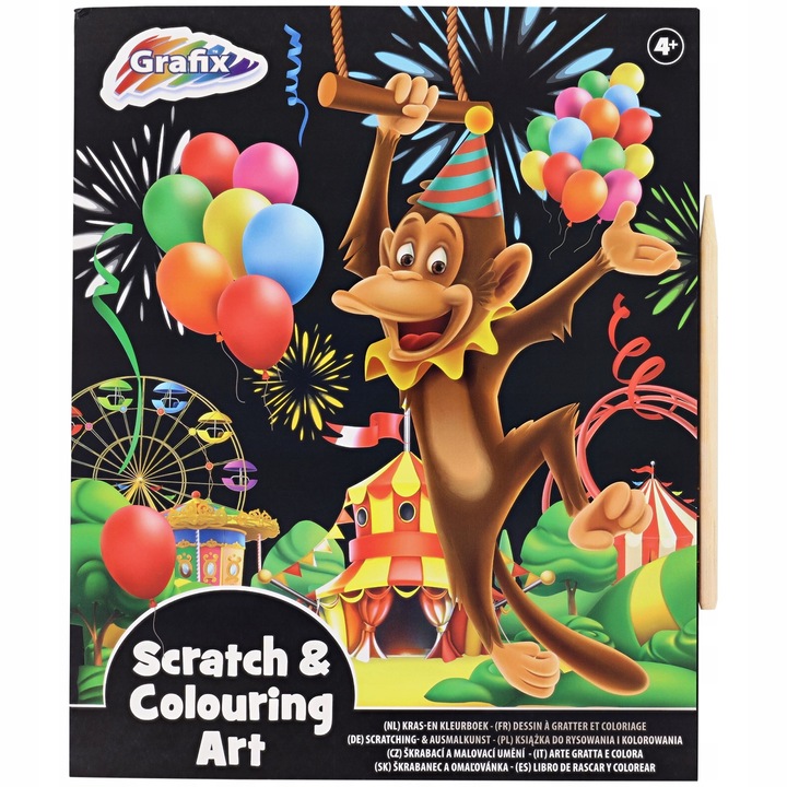 Carte de colorat si razuit, Grafix, 4 ani+