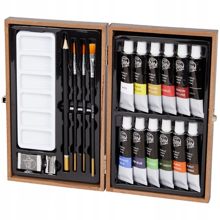 Set de vopsele acrilice, Creative Artist, 20 buc, Multicolor