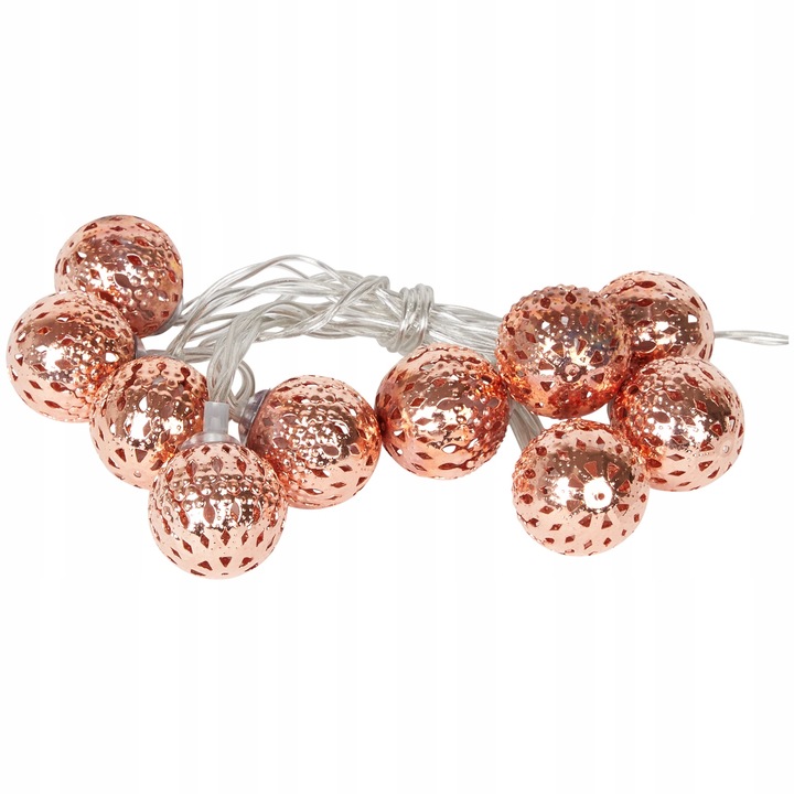 Ghirlanda decorativa LED, Zd Trading, 120cm x 2.5cm, alb/aramiu