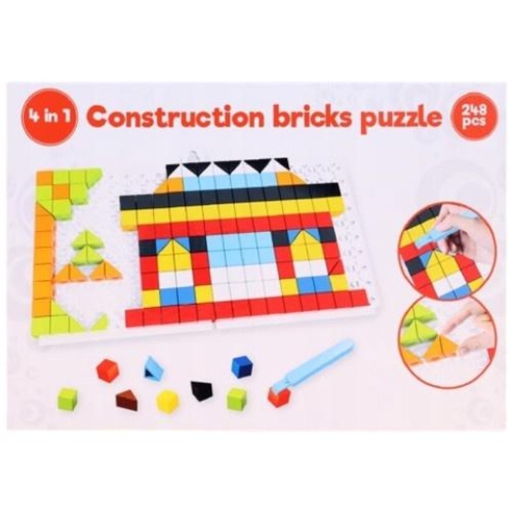 Set Puzzle 4 in 1 Zd Trading, 248 piese, +3 ani, multicolor