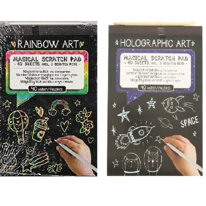 Set de 2 blocuri de desen, Disa, A5, 80 de file, Negru