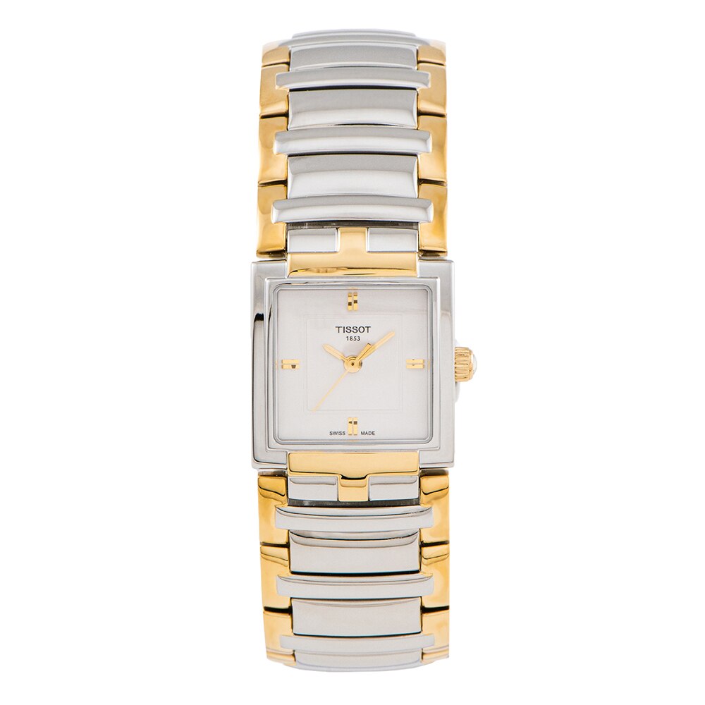 Tissot Ceas argintiu cu auriu T-Trend