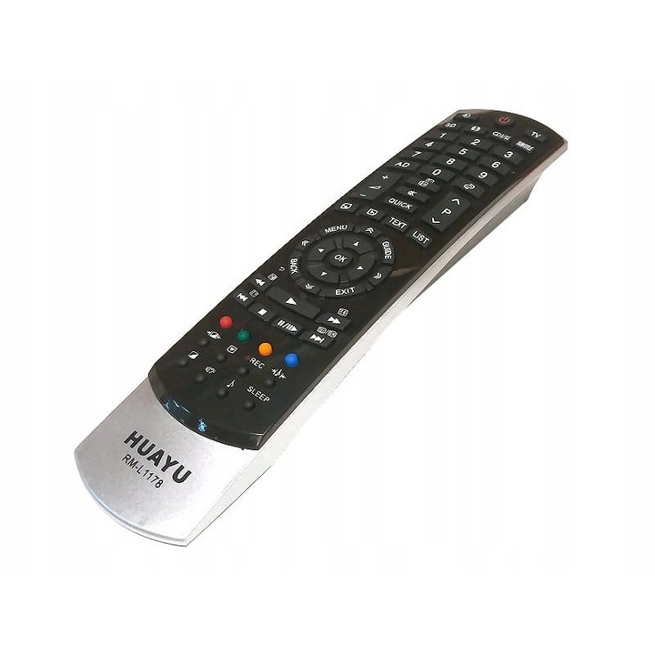 Дистанционно управление за 3D телевизор Toshiba, Huayu, RM-L1178, Черно/Сребристо