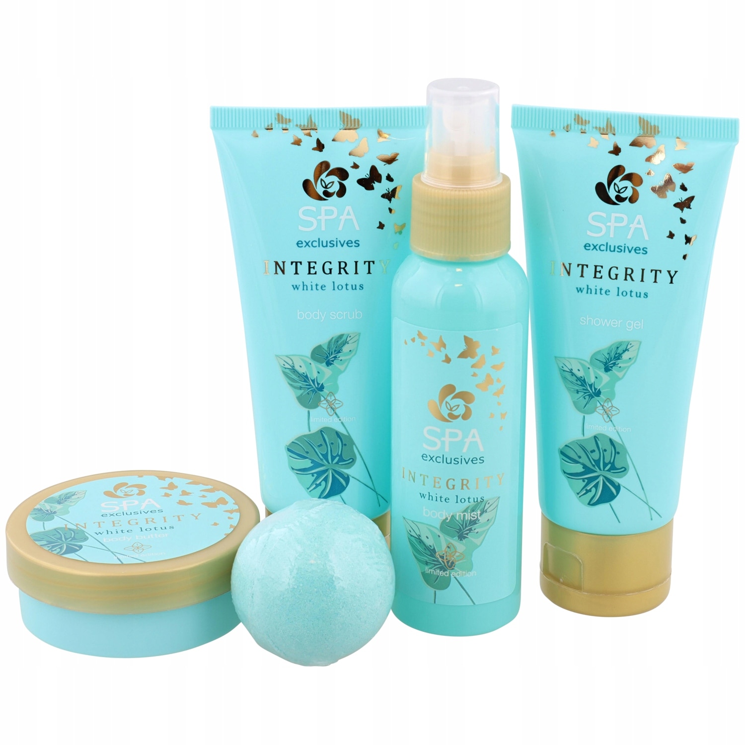 Подаръчен комплект Integrity, Spa Exclusives, син, 5 бр - eMAG.bg