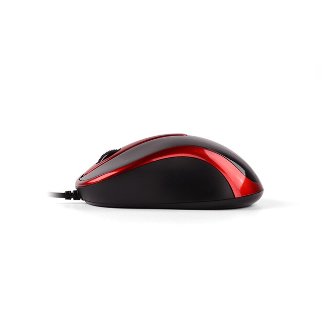 Жична мишка A4Tech N-360, 1200 DPI, Черен/Червен - eMAG.bg