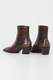 Vagabond Shoemakers, Botine de piele cu varf patrat, Maro