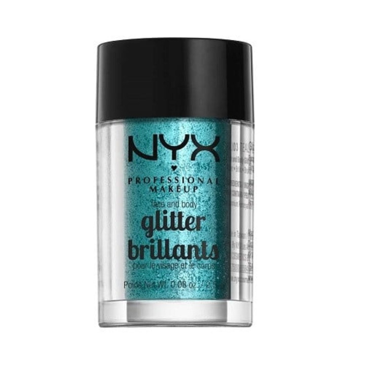 Pigment por, NYX, Glitter, 03 Teal, 2.5 g