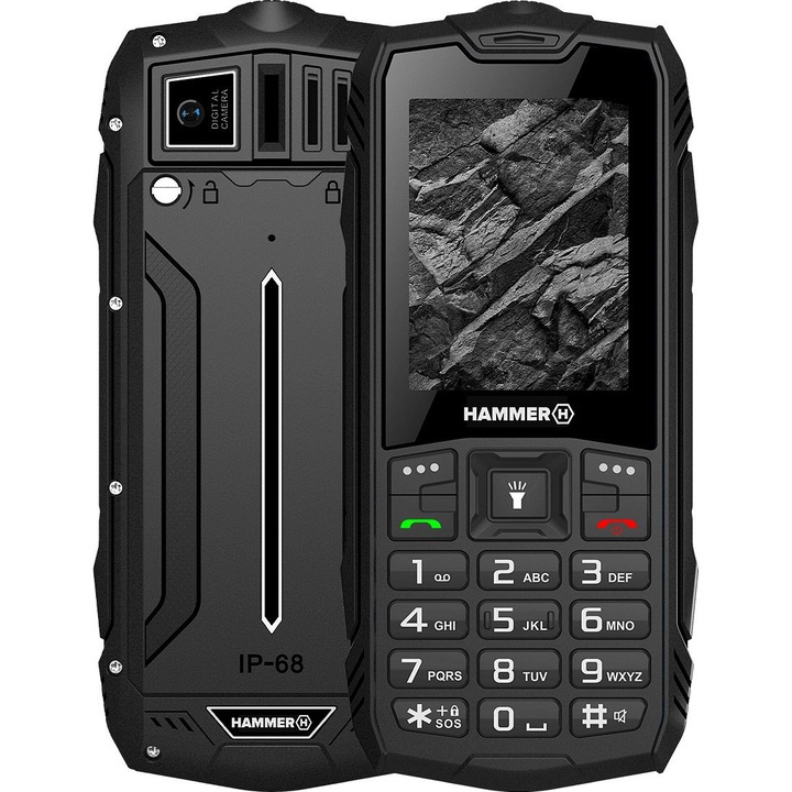 Смартфон HAMMER Rock, 32MB, 32MB, Black