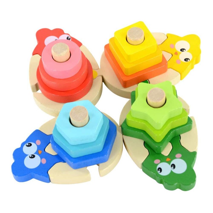 Joc Montessori - turn cu figurine