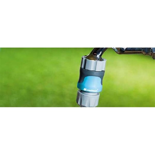 Cellfast Raccordo rapido IDEAL™ 3/4, Raccordo per due estremità di tubo, plastica PC/ABS, forma ergonomica, 51-625