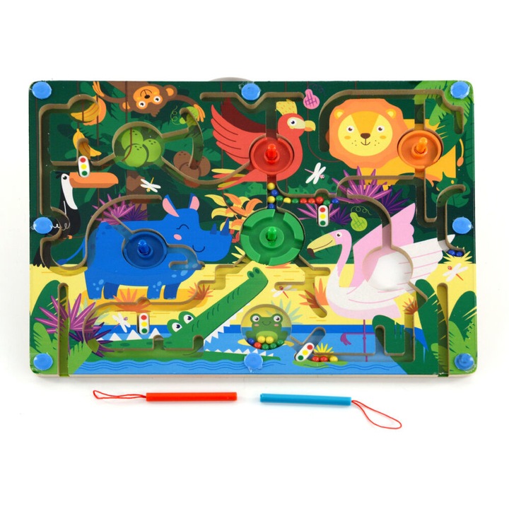 Jucarie labirint cu bile - zoo