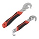 Set 2 Chei Carlig Multifunctionale RETOO HandyTools, Otel Crom-Vanadiu Galvanizat, Diametru Surub de la 9 la 32 mm, Perfect pentru Lucrari de Asamblare, Angrenare in Trei Puncte, Reglare Automata, Negru-Rosu