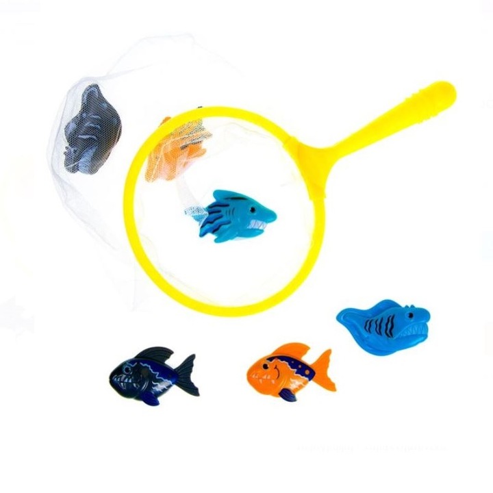 Vízi horgászjáték hazugsággal és 6 horgászbottal a fürdőbe vagy a medencébe