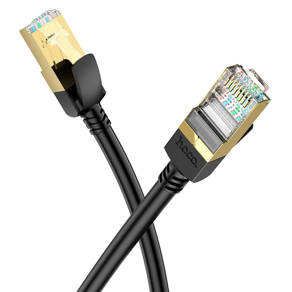 Интернет кабел RJ45 към RJ45 1Gbps, 5m, Ниво, O152, Мед, Черен - eMAG.bg