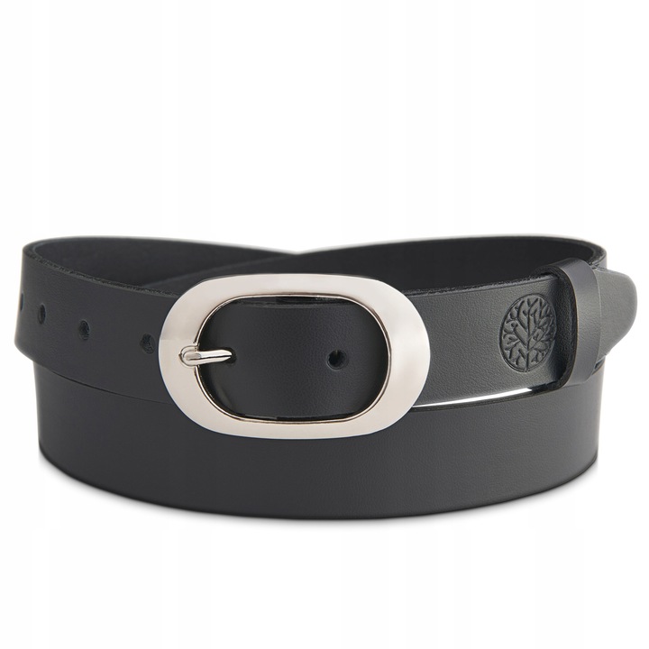 Curea dama Betlewski, DW-DO-1, piele naturala, negru, 115
