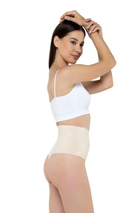 Burtiera cu banda adeziva, chilot Tanga, bej S