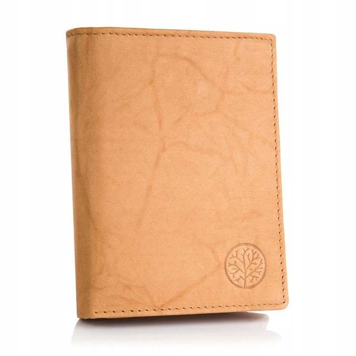 Portofel pentru barbati, Bentlewski, Piele, 10x12.6x2.5 cm, Maro