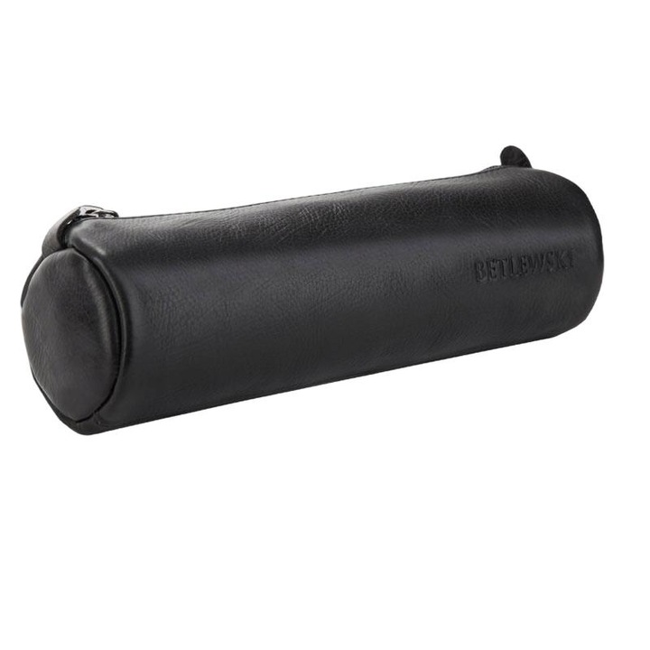 Химикал, Betlewski, Офис, Естествена кожа, 20.5x6x6 см, Черен