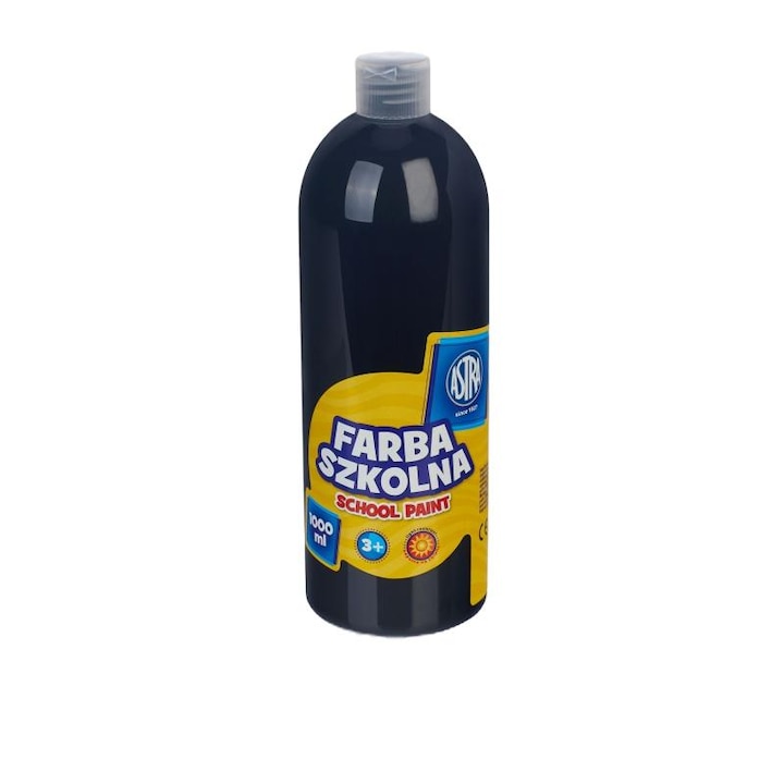 Tempera festék, Astra, 1000 ml, 3 év+, Fekete