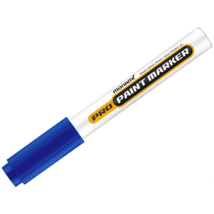 Marker industrial permanent, MONAMI, 2 mm, Albastru