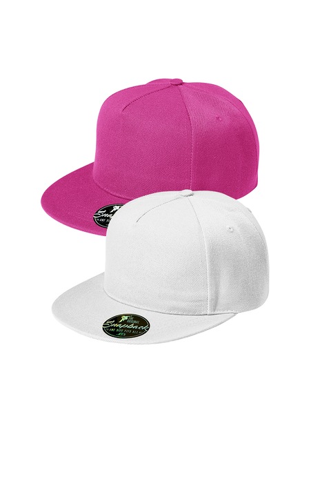 Set 2 sepci unisex Rap, 100% bumbac, marime universala, culori in set Albastru marin, Alb/Roz, Universal