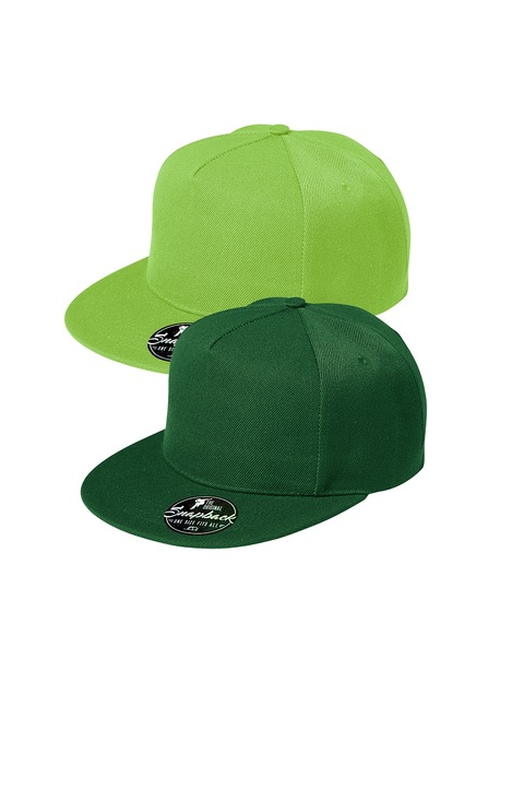 Set 2 sepci unisex Rap, 100% bumbac, marime universala, culori in set Albastru marin, Verde mar/Verde sticla, Universal