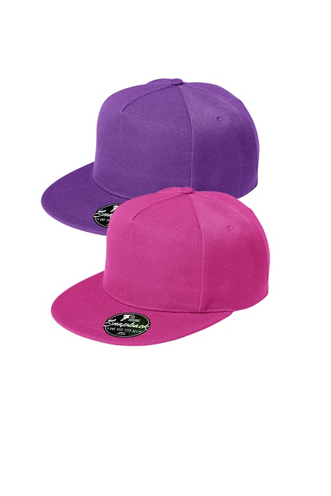 Set 2 sepci unisex Rap, 100% bumbac, marime universala, culori in set Albastru marin, Violet/Roz, Universal