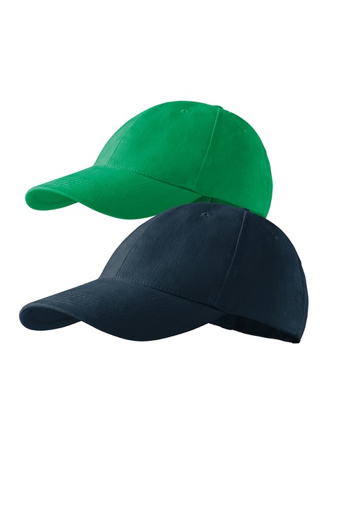 Set sepci unisex Malfini din bumbac, Verde Mediu/Bleumarin, Universal