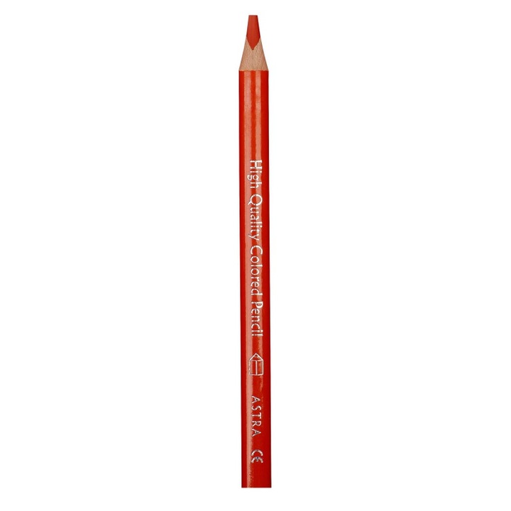 Цветен молив JUMBO ASTRA, three-pointed, оранжев, 175x10mm, комплект 1 бр.