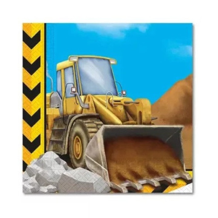 Építkezés szalvéta 20 db-os 33x33cm