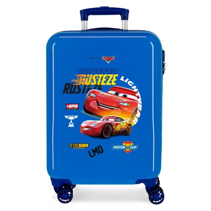 Troler Disney Cars, Joumma Bags, ABS/Poliester, 55 x 38 x 20 cm, 34 l, Albastru