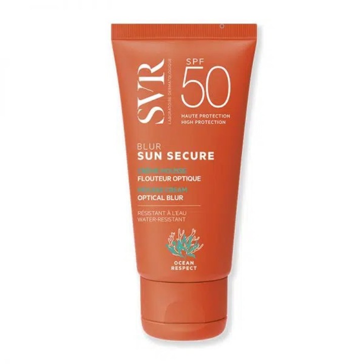 Crema spuma pentru protectie solara fara parfum, SVR Sun Secure Blur, SPF 50+, 50 ml