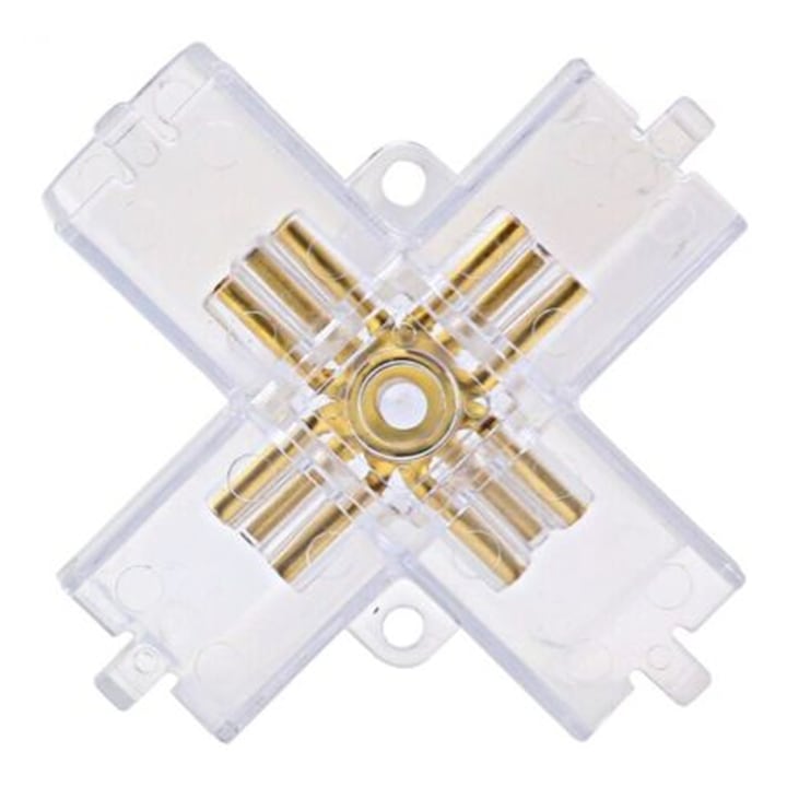 Conector 4x90° HEXframe compatibil doar cu tuburile T10 Hexagon by LED market®