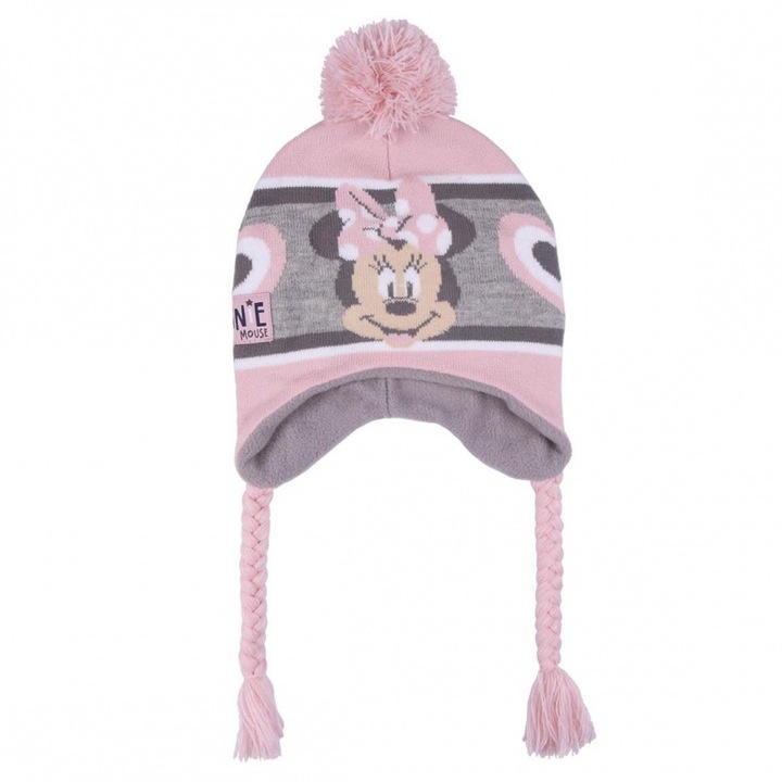 Зимна шапка Minnie Mouse Laplander, Cerda, Акрил, Многоцветен, 53 см