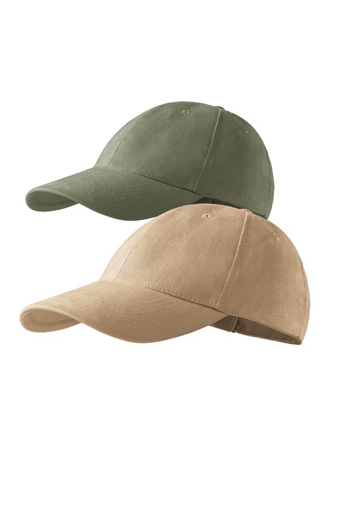 Set sepci unisex Malfini din bumbac, Kaki/Maro nisip, Universal