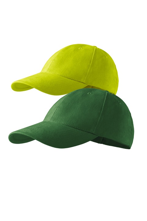 Set sepci unisex Malfini din bumbac, Verde lime/Verde sticla, Universal