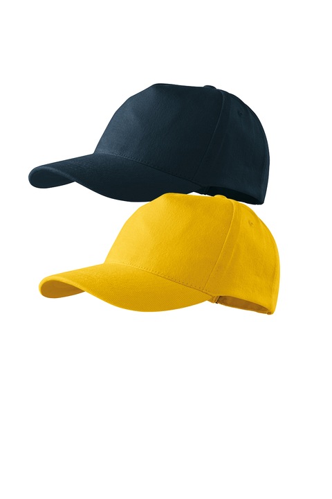 Set 2 sepci unisex 5p, 100% bumbac, universala, in set, Galben/Bleumarin, Universal