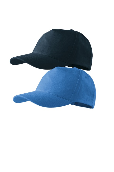 Set 2 sepci unisex 5p, 100% bumbac, universala, in set, Albastru azur/Bleumarin, Universal