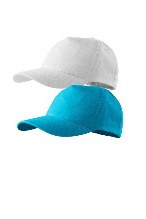 Set 2 sepci unisex 5p, 100% bumbac, universala, in set, Alb/Turcoaz, Universal