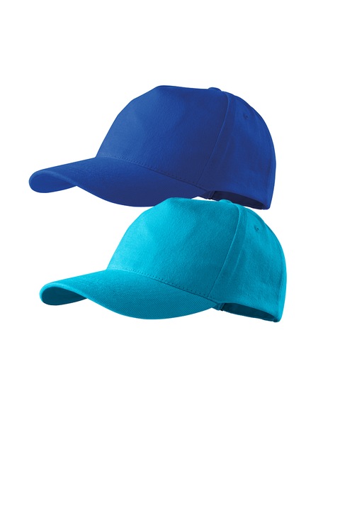 Set 2 sepci unisex 5p, 100% bumbac, marime universala, Turcoaz/Albastru royal, Universal