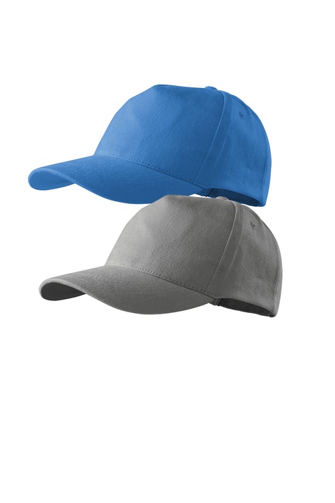 Set 2 sepci unisex 5p, 100% bumbac, marime universala, Gri antichizat/Albastru azur, Universal