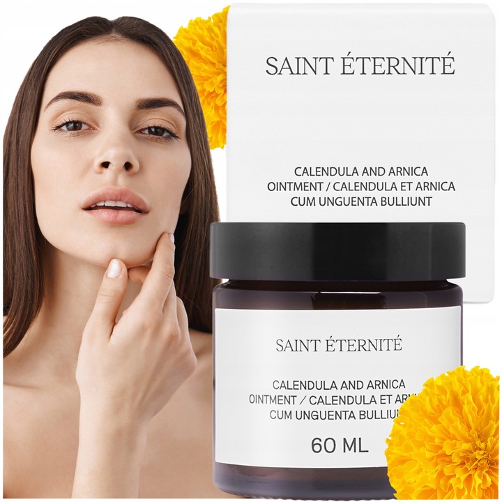 Körömvirágos és Árnikás Kenőcs, Saint Éternité, Nyugtató, Regeneráló és Hidratáló, Érzékeny, Irritált Bőrre, 60 ml