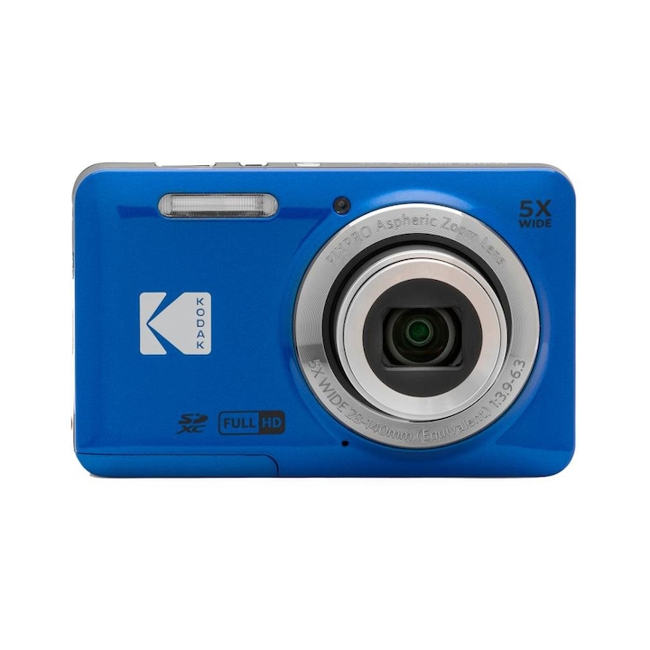 Aparat foto digital, Kodak, Pixpro FZ55, Albastru