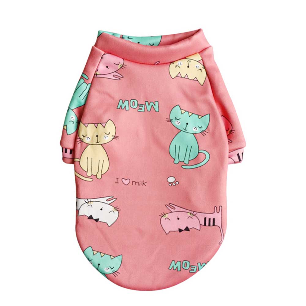 Bluza Flausata Caini Talie Mica Imprimeu Pisici M 30 Cm EMAG ro bluza-flausata-caini-talie-mica-imprimeu-pisici-m-30-cm-emag-ro