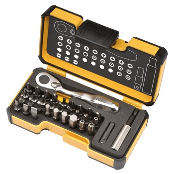 Set biti Drepti-PH-PZ-TX 25MM si Adaptor XS FELO 33 piese Set biti Drepti-PH-PZ-TX 25MM si Adaptor XS FELO 33 piese