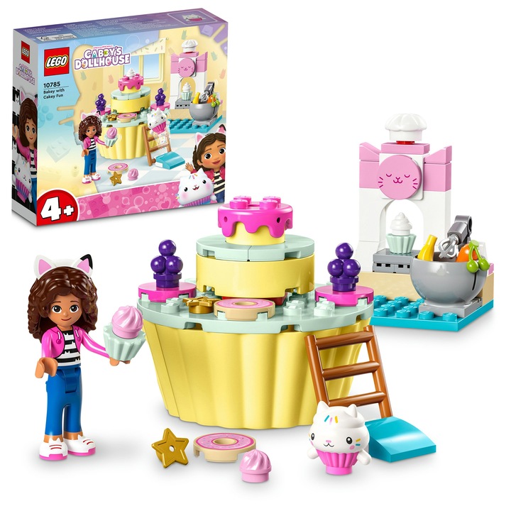 LEGO® Gabby's Dollhouse - Distractie in bucatarie cu Briosel 10785, 58 piese