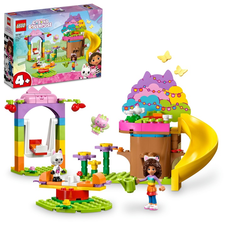 LEGO® Gabby's Dollhouse - Petrecerea in gradina a Miau-Zanei 10787, 130 piese